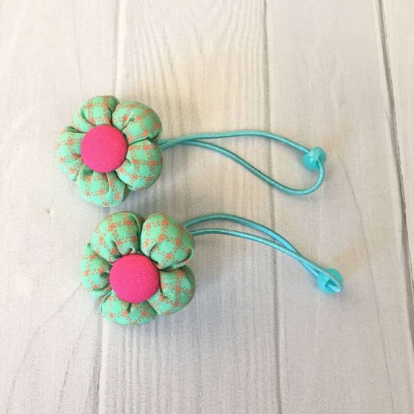 Colitas Verdes con Fucsia