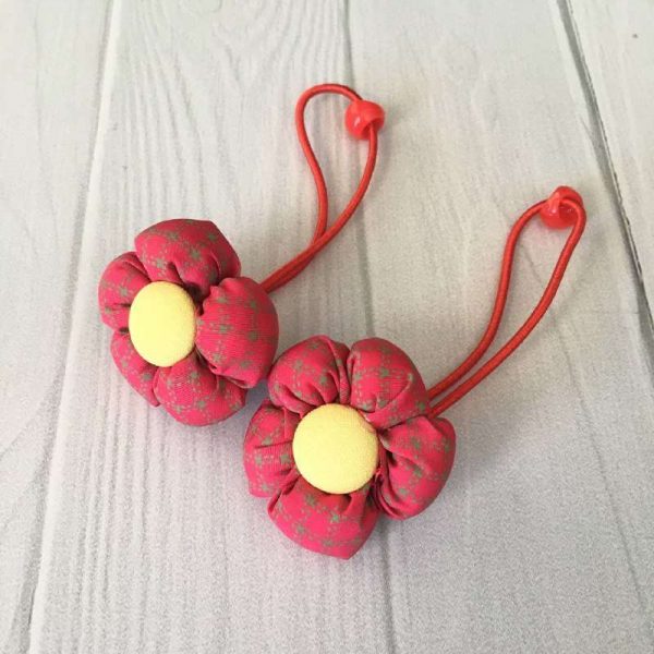 Colitas Rojas con Amarillo