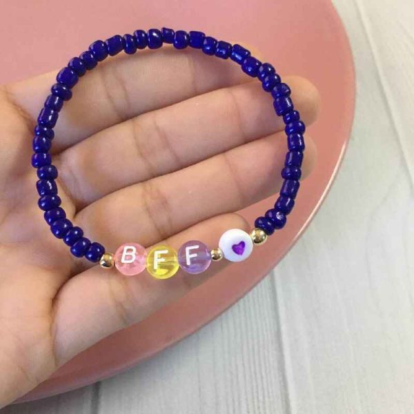 Pulsera de Mostacillas Azul Rey