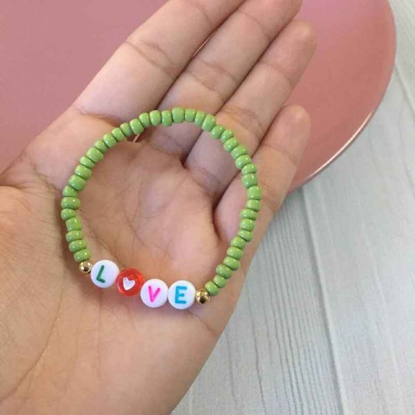 Pulsera de Mostacillas Verdes