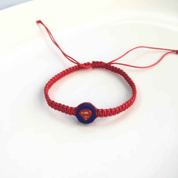 Pulsera Tejida de Superman