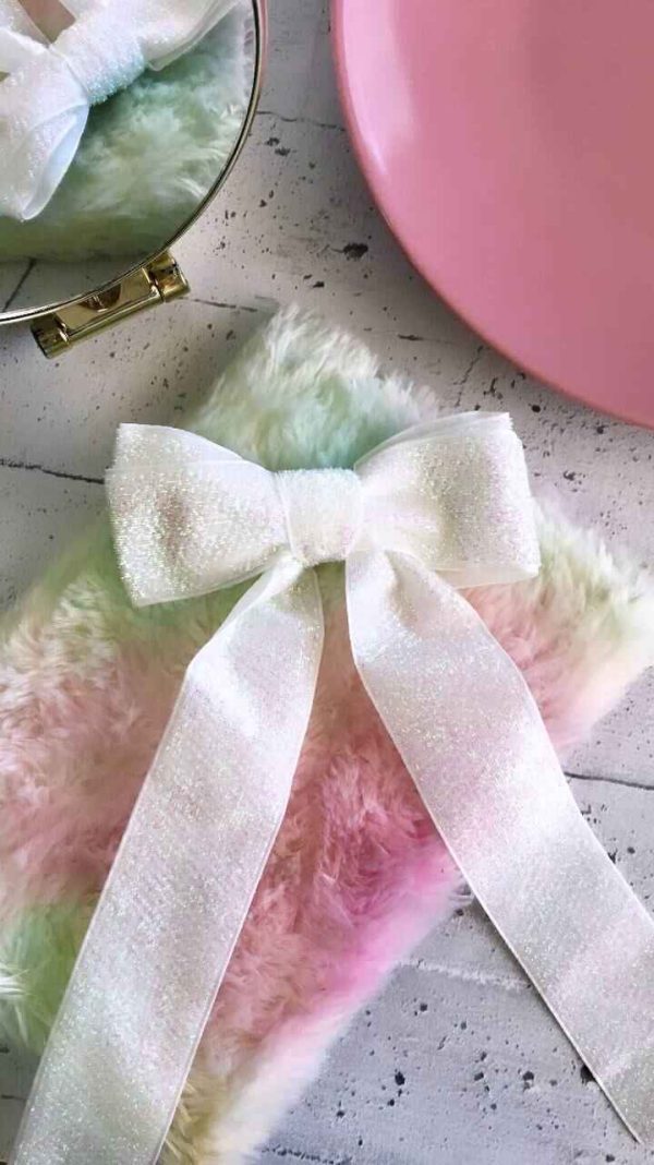 Medium Bows Blanco Brillante