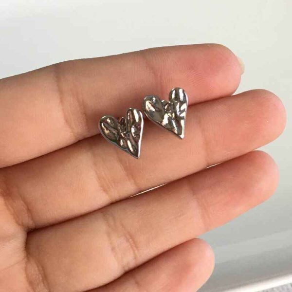 Topitos Plateados de Corazón
