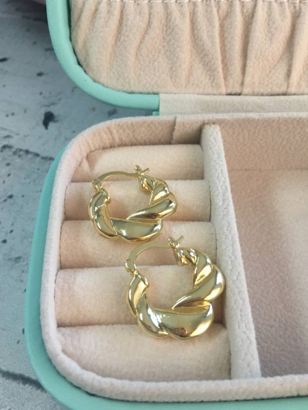 Argollas Gold Trenzadas