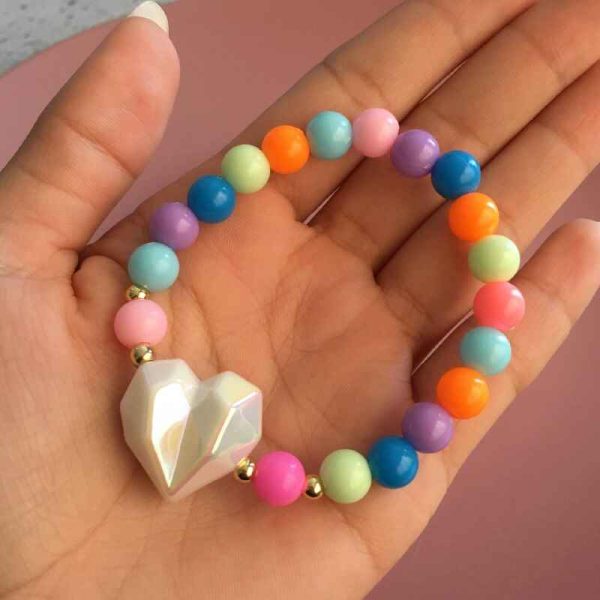 Pulsera de Colores con Corazón