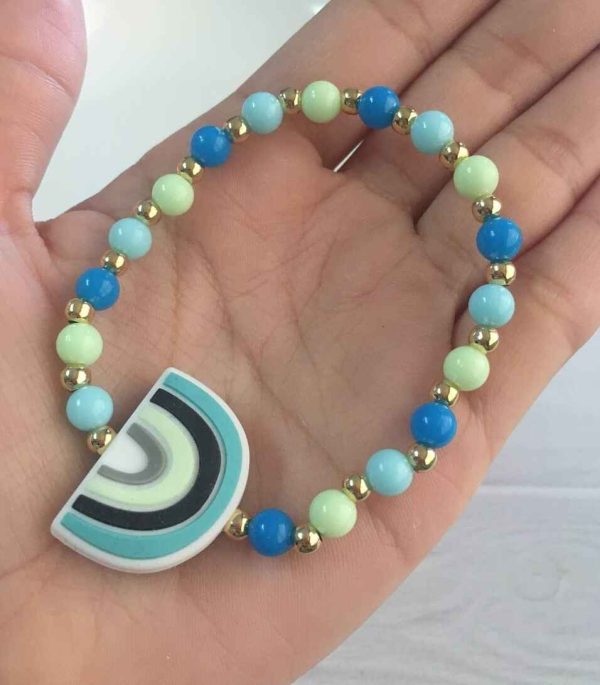 Pulsera de Colores con Balines y Arcoíris