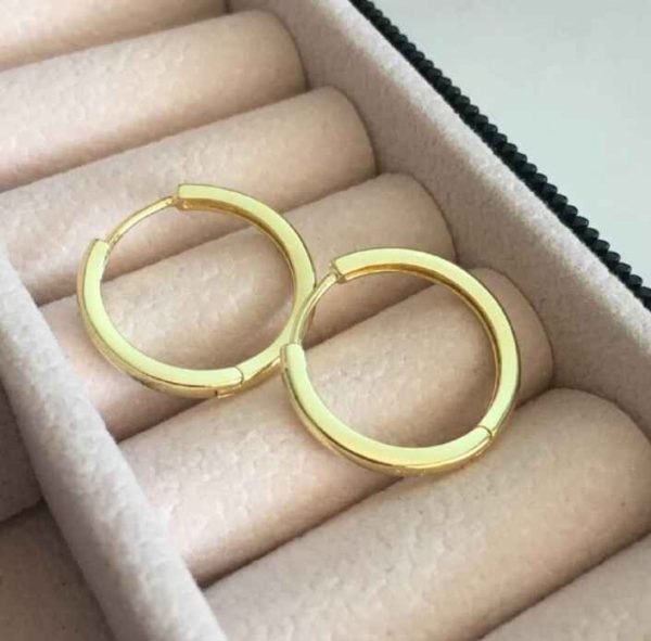 Argollas Gold. Plata 925