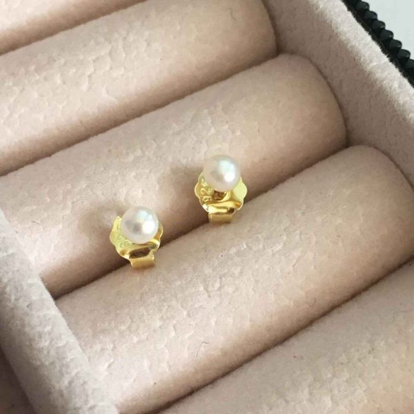 Topitos de Perla Pequeña. Plata 925