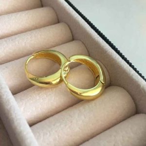 Argollas Gold. Plata 925