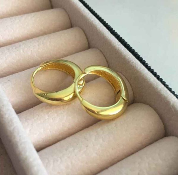 Argollas Gold. Plata 925