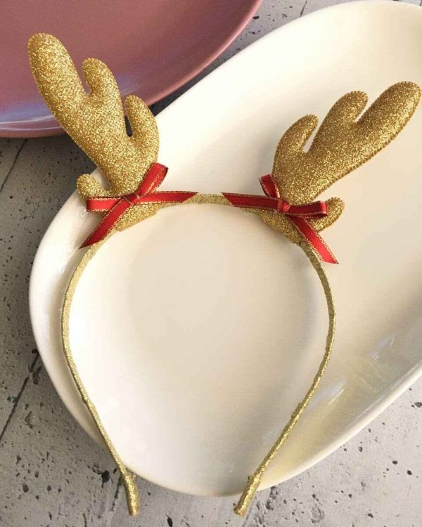 Cintillo Dorado de Navidad
