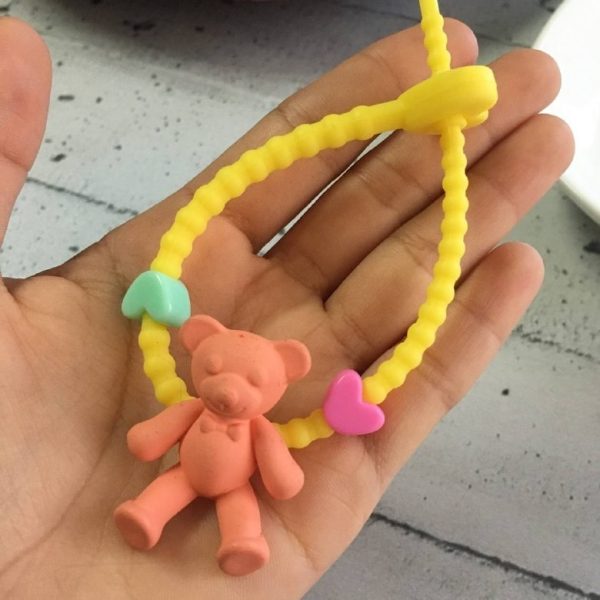 Pulsera Ajustable Amarilla con Oso