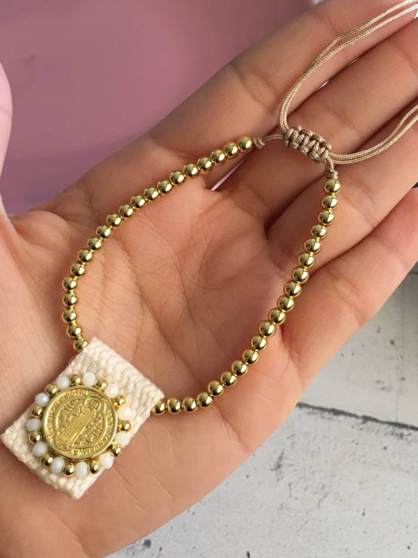 Pulsera con Escapulario con San Benito