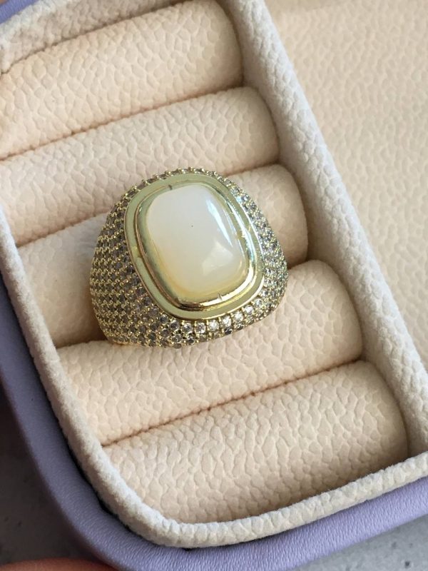 Anillo Gold Con Piedra