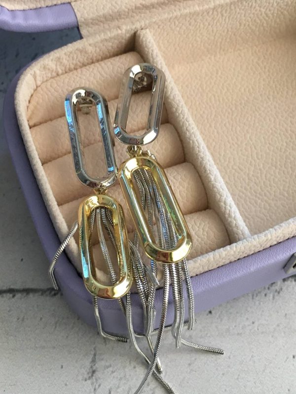 Aretes Plateados Y Dorados