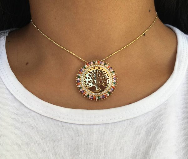 Cadena Gold con Árbol de la Vida