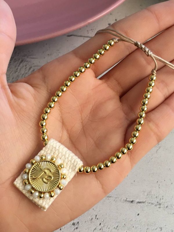 Pulsera de Balines con Escapulario de Fé