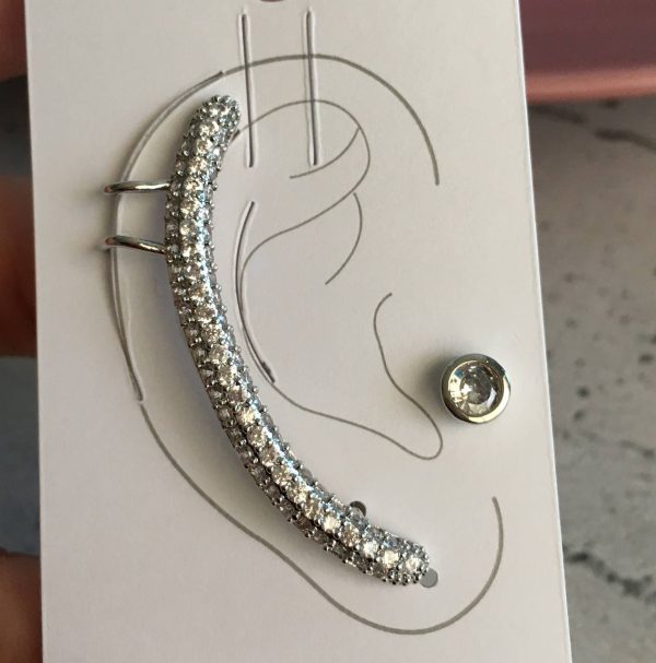 Ear Cuff Plateado