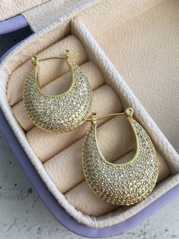 Argollas Gold con Circones