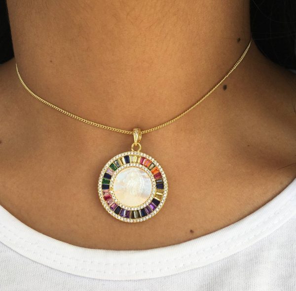 Cadena Gold con Virgen de Guadalupe
