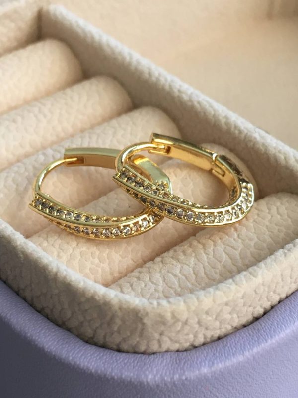 Argollas Gold con Circones