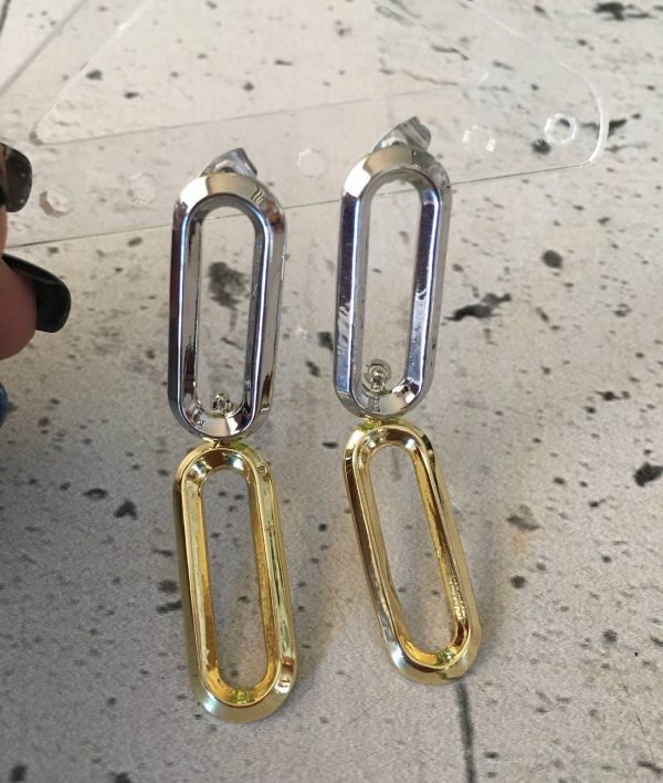 Aretes Plateados y Dorados